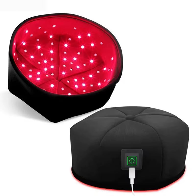 Red Light Therapy Hat near Infrared LED Treatment Cap for Hair Growth Head Relaxation Scalp Relief Prevention Loss Device